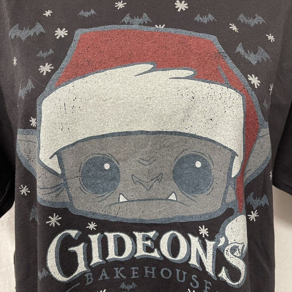 Gideon’s Bakehouse Baby Gargoyle Christmas T Shirt and Cookie Box Unisex XL NEW